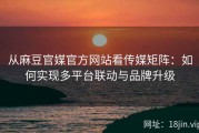 从麻豆官媒官方网站看传媒矩阵：如何实现多平台联动与品牌升级