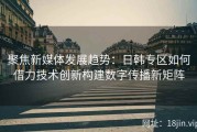 聚焦新媒体发展趋势：日韩专区如何借力技术创新构建数字传播新矩阵