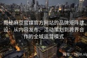 揭秘麻豆官媒官方网站的品牌矩阵建设：从内容发布、活动策划到跨界合作的全域运营模式
