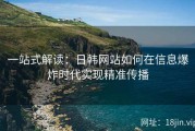 一站式解读：日韩网站如何在信息爆炸时代实现精准传播