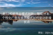 新91视频商业模式创新：智能分发、个性化广告与会员模式如何驱动新增长点