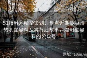 51爆料网精华策划：盘点近期最吸睛的明星黑料及其背后故事，爆明星黑料的公众号
