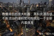 数据背后的庞大机器：黑料资源连续不断流出的爆料如何构筑出一个全新内幕体系