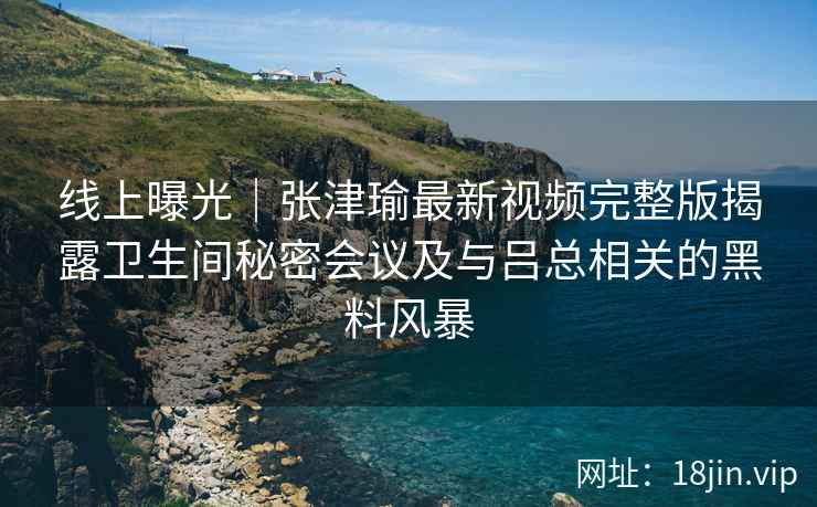 线上曝光｜张津瑜最新视频完整版揭露卫生间秘密会议及与吕总相关的黑料风暴