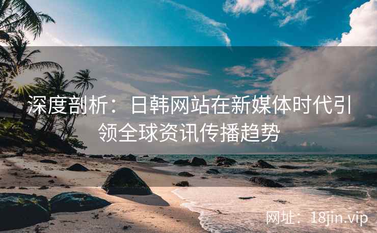 深度剖析：日韩网站在新媒体时代引领全球资讯传播趋势