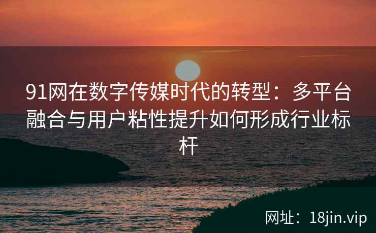 91网在数字传媒时代的转型：多平台融合与用户粘性提升如何形成行业标杆